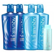 资生堂水之密语（AQUAIR）净澄水活(倍润型)洗护套装(洗发水600ml*2+护发素600ml*2)