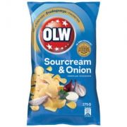 瑞典进口 OLW 薯片 洋葱酸奶油味 275g *10件