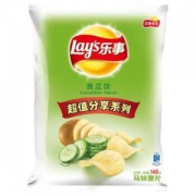 乐事（Lay’s）薯片 休闲零食 黄瓜味 145g
