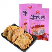 百味林 香辣味牛肉片68g*2袋
