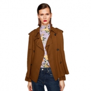 ZARA 女装垂性剪裁风衣