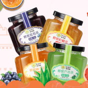 东大韩金 柚子茶+柠檬茶+芦荟茶+蓝莓茶 238g*4瓶 组合装