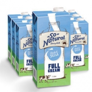 So Natural 全脂UHT牛奶 1L*12盒*2件 +凑单品