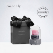 只爱一人# roseonly 永生花玻璃罩音乐盒 多色12星座
