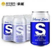 移动端、限地区：依能 含汽苏打水 原味 310ml*6罐