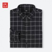 断码低价！UNIQLO 优衣库 男装 法兰绒格子衬衫(长袖) 401837