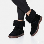 亚马逊海外购：国内￥1259，Clarks 其乐 女士drafty haze真皮加绒雪地靴 PRIME会员免费直邮