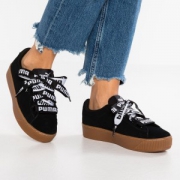 PUMA 彪马 Vikky Platform Ribbon 女士丝带松糕厚底鞋