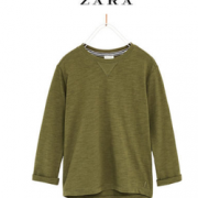 ZARA 童装 男童素色长袖T恤 02335210505
