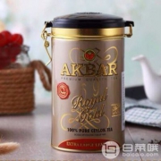 京东商城：斯里兰卡进口，AKBAR 金罐锡兰红茶 150g*2罐