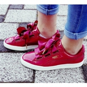PUMA 彪马 Basket Heart Patent蝴蝶结板鞋