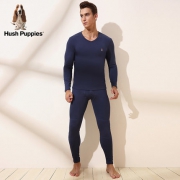 暇步士（Hush Puppies）  加绒加厚 男秋衣秋裤套装