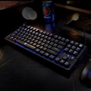 京东PLUS会员：iNSIST 影级 G55 87键机械键盘（Cherry MX红轴、蓝色背光）