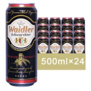 waidler 韦德 黑啤酒 500ml*24听 *2件