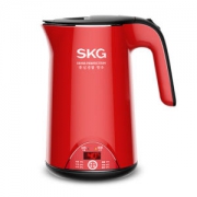 SKG 电热水壶 3段调温 双碟片温控 数显温度 1.7L
