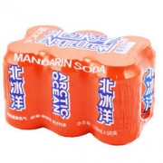 北冰洋 桔汁味 碳酸饮料 330ml *6听 箱装