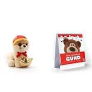 GUND 2018金狗年亚马逊特别定制款（新年吉祥物小BOO+2018幸运台历）