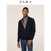 ZARA男装绒面人造皮夹克00367320401