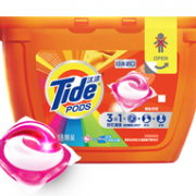 PLUS会员！Tide   汰渍 三色球 3合1洗衣凝珠（焕彩护色）18颗   17.58元（2件5折+用券）