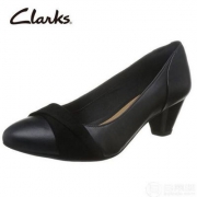 亚马逊中国：限尺码，Clarks 其乐 女士真皮高跟单鞋 261279475-C