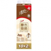 京东商城：清风 原木纯品 3层240段 120g 卫生纸*12卷*5件