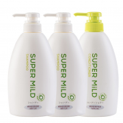 惠润（SUPER MiLD） 柔净绿野芳香洗护套装 (洗发露600ml*2+护发素600ml)