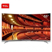 TCL 55A950C 55英寸 4K+HDR 超薄超高清智能曲面电视 枪色