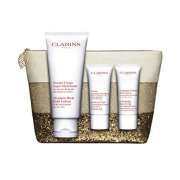 娇韵诗（Clarins） 木果身体乳套装 （保湿身体乳200ml,+手部修护霜30ml+柔滑身体磨砂乳30ml）