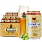 限地区：KAISARKING  凯撒王 11° 窖藏白啤酒 330ml*24听 *2件