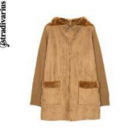 stradivarius 05171463442 毛绒内里 女士外套