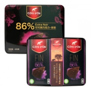 克特多金象真味86%可可黑巧克力礼盒装400g *2件