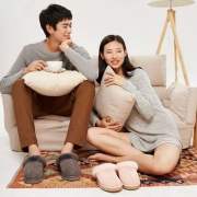 网易严选 男女款经典羊皮毛一体拖鞋 多色