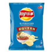 乐事（Lays）薯片 零食 休闲食品 意大利香浓红烩味 145g 百事食品 *9件
