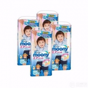 网易考拉海购：日本产，MOONY 尤妮佳 拉拉裤 男女款XL38*4包