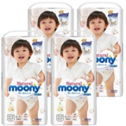 新品尤妮佳 皇家系列 XL34*4连包 拉拉裤（12~17kg）
