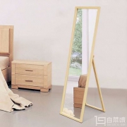 天猫商城：玉晶 YJ-CH01全实木落地穿衣镜154×34.3cm 多色
