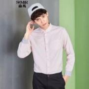 森马（Semir） 长袖衬衫男2017秋季男士衬衣纯棉休闲衣衬衫 13316051001