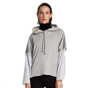ZARA 女装连帽袖饰珍珠卫衣运动衫
