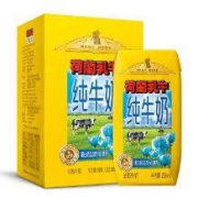法国原装进口 荷兰乳牛全脂纯牛奶200ml*6 经典轻享装