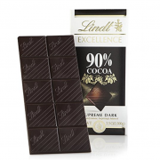 瑞士莲（lindt）   特级黑巧克力 100g*12排 90%可可