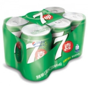 七喜碳酸饮料330ml*6听 塑包（新老包装随机发货）
