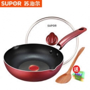 SUPOR 苏泊尔 火红点无油烟煎炒锅 28CM