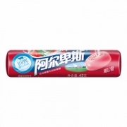 阿尔卑斯 至纯牛奶硬糖条形草莓牛奶味45g/条