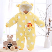 Elepbaby 象宝宝 法兰绒加厚连体爬服*2件