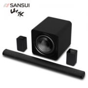山水（SANSUI）DV-91K（有线环绕版） 家庭影院4.1回音壁音响套装低音炮无线蓝牙家居电视音箱有线版