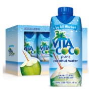 唯他可可（VitaCoco）天然椰子水进口NFC果汁饮料330ml*4瓶-1号店