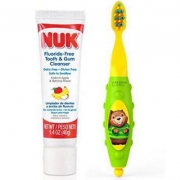 亚马逊海外购：NUK 婴幼儿可吞咽牙膏40g+婴儿牙刷 Prime会员凑单免费直邮