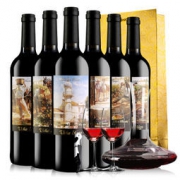 26日0点：Vina Inigo 宜兰树 西班牙DO级 干红葡萄酒 油画系列 750ML *6瓶