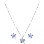 SWAROVSKI 施华洛世奇 1179743 夜来香耳钉项链套装