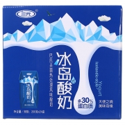 三元 冰岛式酸奶巴氏杀菌热处理风味酸奶200g*24盒/箱 *2箱
